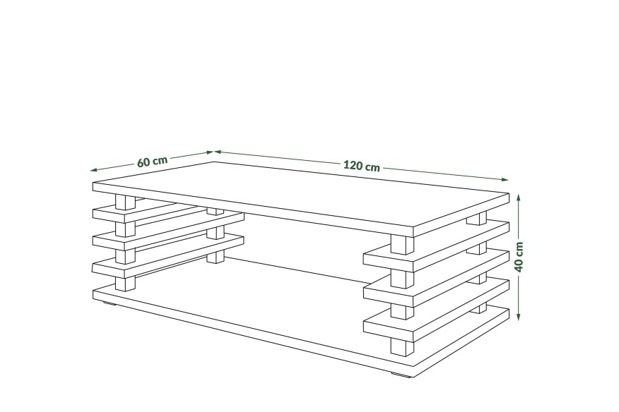 PORTO Bílý Lesk/Černý Lesk - MODERNÍ KONFERENČNÍ STOLEK S LAMELAMI 2v1 NA KOLEČKÁCH/NOHÁCH
